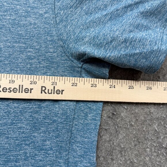 Lululemon Training T-Shirt Men XL Blue Short Sleeve Crew Neck 48" x 29" b027 - Picture 8 of 11